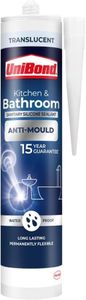 UniBond Anti-Mould Sealant, 274g – White Bathroom & Kitchen Caulk