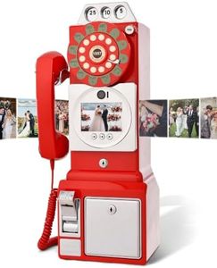 RetroVox Video & Audio Guest Book Wedding Phone Guestbook Creative Easy to Use & Fun Engagements Anniversaries Baby Showers Graduation (A Video Red)