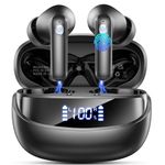 Wireless Earbuds, Bluetooth 5.4 Headphones HiFi Stereo Ear Buds, 45Hrs Playtime in Ear Earbuds with 4 ENC Noise Cancelling Mics, IP7 Waterproof, LED Digital Display Wireless Earphones for Sports