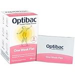 Optibac Probiotics One Week Flat - Vegan Digestive Probiotic Supplement Suitable for Bloating with 5 Billion Bacterial Cultures - 4 Week Supply - 28 Powder sachets