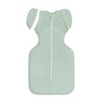 Love To Dream Swaddle Up™ Transition Bag, 1.5T Stretch Cotton Fleece, 19-24 lbs, Stage 2, All-Season, Soft & Comfortable, Ideal for Baby’s Sleep Routine, Olive Twigs