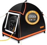 IGAN Small Inverter Generator Tent Cover While Running, Compatible for Honda and Most 1000~2300 Watts Generators, Portable Outdoor All-Weather Tarpaulin Cover for Rain, Orange