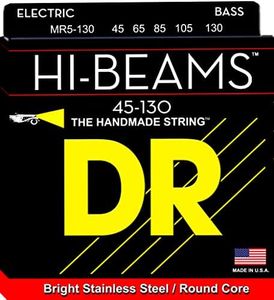 DR Strings Hi-Beam Round Core Medium 5 Bass Guitar Strings (MR5-130)