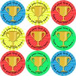 144 Trophy Personalised 30 mm Reward Stickers for School Teachers, Parents and Nursery