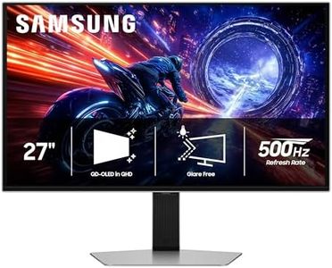 SAMSUNG 27” Odyssey OLED G6 G60SF QHD QD-OLED Gaming Monitor, 500Hz Refresh Rate, 0.03ms (GtG) Response Time, G-Sync Compatible, VESA DisplayHDR TrueBlack 500, LS27FG602SNXZA, 2025, 3 Yr Warranty