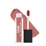 TNW-The Natural Wash Matte Velvet Longstay Liquid Lipstick Mini with Macadamia Oil and Argan Oil - 08| Transferproof | Pigmented | Pretty Peach | Peachy Nude