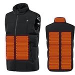 KQIVAM Heated Vest Heated Gilet for Men and Women UK Sale Clearance Unisex 9 Heated Zones USB Electric Heated Body Warmer 3 Temperature Level Zip Up Lightweight Heated Coat Plus Size