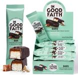 In Good Faith Dark Chocolate Coconut & Salted Caramel Bars, Healthy, Gluten Free, Vegan, Dairy Free Chocolate Bars (12 pack)