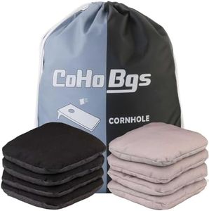 Cornhole Bags Set of 8 – Official Professional Dual-Sided Regulation Bean Bags