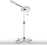 Professional Facial Steamer with LCD Screen, Timer, for Salon SPA Face Care, Height Adjustable, White