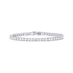 PAVOI 14K Gold Plated Cubic Zirconia Classic Tennis Bracelet | White Gold Bracelets for Women | 7 Inches