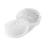 RADIANT HOLLYWOOD SECRET 1 Pair of Breathable Clear Silicone Bra Inserts, Waterproof and Lightweight Breast Enhancers Push Up Pads for Bra, Bikini, Bathing Suit (Zipper Bag Included), Transparent, 1