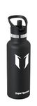 Super Sparrow Water Bottle Stainless Steel - Metal Water Bottle - 500ml - Insulated Water Bottles - Water Bottle with Straw Lid - BPA Free Kids Water Bottle - Flask for Gym, Travel, Sports