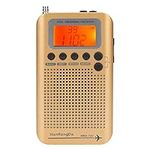 Multi-Functional All Band Radio Receiver, Full Air-Band Receiver with LCD Display for FM/AM/SW/VHF/CB Band SQ Noise Reduction