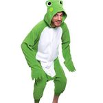 Funziez! Adult Onesie Halloween Costume - Animal and Sea Creature - Plush One Piece Cosplay Suit for Adults, Men and Women, Toad, Large