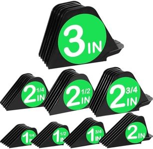 3 Inch Hair Clipper Combs Guides, Hair Clipper Guards 1 & 1/4" 1 & 1/2" 2", Mega NO.16 NO.12 NO.10 fits for most Wahl Clippers (Black, 8pcs Mega Set)