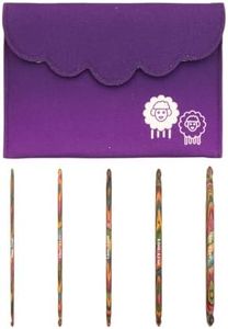 KnitPro Symfonie Double Pointed Interchangeable Circular Knitting Needle Set (4.00-8.00mm) Starter - Essential with Accessories
