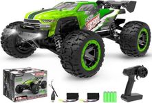 RACENT RC Truck 1:16 4x4 All Terrain RC Car 40KPH High Speed Remote Control Cars for Boys, Off-Road Monster Truck with 2.4Ghz Radio Control, 2 Batteries, Gifts for Kids Adults