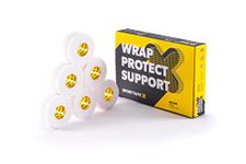 6 Rolls - SPORTTAPE Elastic Adhesive Bandage - 2.5cm x 4.5m | EAB Fabric Strapping Tape, Thumb Tape, Rugby Finger & Toe Tape | Non Tear Tape, Strapping Tape for Sport and Medical Use