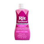 Rit DyeMore 7 Oz. Synthetic Liquid Fiber Dye for Clothing, Décor, and Crafts – Super Pink (1 Pack)