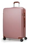 CALDARIUS Suitcase Large | Lightweight Hard Shell ABS Large Suitcase | 4 Dual Spinner Wheels Suitcase | Hold Check in Luggage | 3 Digit Combination Lock | (Rose, Large 28'')