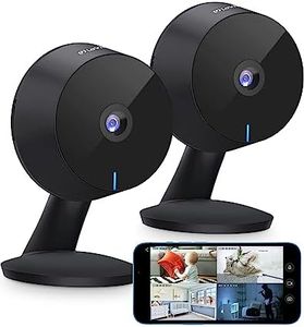 LaView 4MP Cameras for Home Security Indoor,Home Security Cameras for Baby/Elder/Pet/Nanny,Baby Cam Starlight Sensor Color Night Vision,US Cloud Service,Works with Alexa,iOS & Android & Web Access