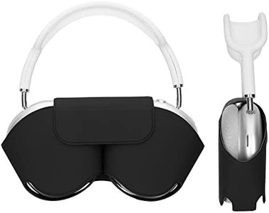kwmobile Coque Compatible avec Apple Airpods Max Coque - Housse de Protection Souple en Polyester pour Casque Audio - Noir