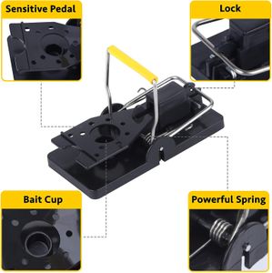 Trisiki Mouse Trap Set – 6 Pack Reusable Rodent Snap Traps