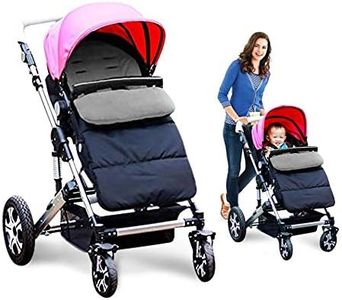 OZNYKY Universal Waterproof Baby Stroller Footmuff, Warm Winter Baby Bunting Stroller Cover with Dual Zipper, 3-Season Toddler Stroller Blanket for Cold Weather, Fit Infants Toddlers, Stroller (Grey)