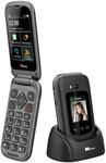 TTfone TT970 Whatsapp 4G Touchscreen Senior Big Button Flip Mobile Phone - Pay As You Go Prepaid - Easy and Simple to Use (£0 Credit, EE)