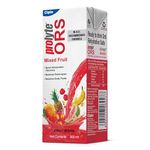 Cipla Prolyte ORS Ready to Drink Oral Rehydration Contains Vital Electrolytes | Restores Body Fluids & Electrolytes Lost Due to Sweating, Diarrhea & Vomiting | WHO Formula (Mixed Fruit, Pack of 10)