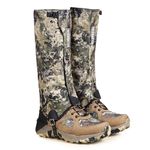 TREKMASTER Hunting Gaiters Leg Gaiters - Ultra Waterproof Leg Gaiters, Adjustable Snow Boot Gaiters for Hiking, Hunting, and More