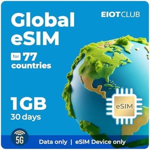 Europe eSIM, 15GB for 30 Days - 5G/4G High-Speed Network Prepaid eSIM in Europe and USA-37 Countries, QR Code Activation, Data ONLY, No Voice/SMS