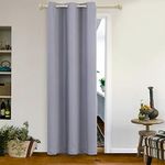 MYSKY HOME Blackout Curtain for Living Room Thermal Insulated Grommet Curtain Room Darkening Window Panel for Bedroom, 1 Panel, 42 x 84 Inch, Grey