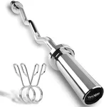 Yes4All Metal Olympic Barbell Curl Bar 300 lbs - Achieve Superior Muscle Development