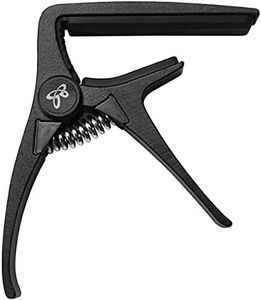 Sondery Capo for Classical Guitars, Ultra Light Clamp for Nylon Strings Straight Fingerboard Guitars, Equipped with Steel Spring Trigger (black)