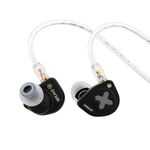 Linsoul SIMGOT EW300 1DD+1Planar+1PZT Hybrid Driver in Ear Monitor, Wired Earbuds IEM, Gaming Earbuds with Detachable Nozzles, Silver-Plated OFC IEM Cable for Audiophile (DSP Edition, with Mic)