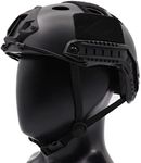 CMAIR4U Airsoft PJ Style Tactical Helmet Fast Helmet for Paintball (Black)