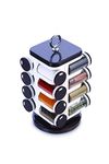 Ganesh Plastic Countertop Tiered Shelf Kitchen Accessories Items Masala Box For Kitchen Spice Box For Kitchen,Spice Rack Set For Kitchen Storage,Container Set Of 16-Maroon