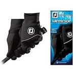 FootJoy Men's WinterSof Pair Golf Glove Black Small, Pair