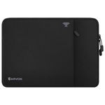 ARVOK 15 15.6 16 Inch Laptop Sleeve with Front Pocket, Shockproof 360 Protective Laptop Case Briefcase Handbag, Computer Carrying Bag Compatible with MacBook Air/Pro, Lenovo/HP/Dell/Asus/Acer, Black