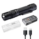 Fenix PD36R Pro Tactical Flashlight and Backup Light Kit (Keychain Backup Light)