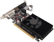 PC Graphics Card, GT610 1GB DDR3 Graphics Card with VGA DVI HD Multimedia Interface, PCI Express X16 2.0 Bus Interface, Game Graphics Card with Silence Cooling Fan