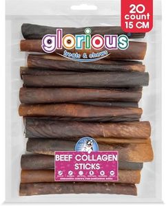 Glorious Treats and Chews High-Protein Natural Beef Collagen Dog Chews: Long-Lasting Durability, Perfect for Dental Health & Digestive Wellness