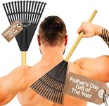 Beast Rake Back Scratcher | Lightweight, Oversized Rake Back Scratcher | 15 Prongs, Wider Size Scratching Claw | Anti-Slip Handle | Ergonomic Back Scratcher for Adult Men and Women (Black)