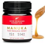 New Zealand Honey Co. Raw Manuka Honey UMF 15+ | MGO 514+, UMF Certified | 250g