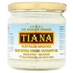 TIANA Fairtrade Organics Raw Extra Virgin Coconut Oil, Voted UK no.1 for Skin, Hair and Cooking, 350ml (Pack of 12)