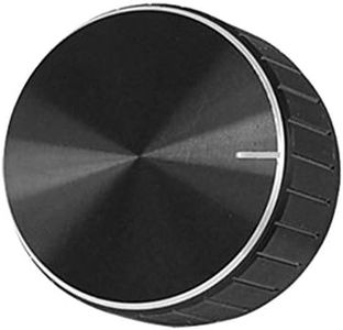 uxcell a09101400ux0130 Black Aluminum Volume Control Amplifier Knob Wheel