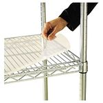 Alera ALESW59SL4818 Plastic 48 in. x 18 in. Shelf Liners for Wire Shelving - Clear (4/Pack)