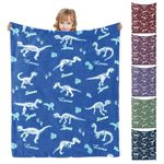 Personalised blanket for baby,personalised baby blanket with Name,Custom Throw Blanket for newborn Kids Adults Friends Families,baby boy girl comforter,newborn gifts(dinosaurs-6 Colors)